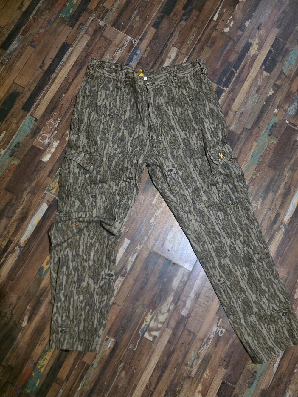 Browning Men's Camouflage Cargo Pants - Olive Green/Brown